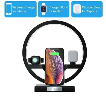 

Tongdaytech 10W Led Qi Fast Wireless Charger For Iphone 11 Pro Max X XR 8 Cargador Inal Mbrico For Apple Airpods Watch 5 4 3 2 1