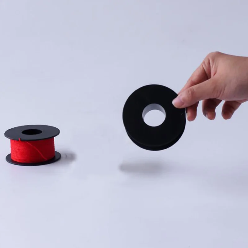 Пластиковые катушки 1 шт. черные пустые проволочные круглые для бисероплетения