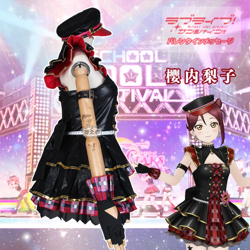 Loveliveサンシャイン-レジスタンスコスプレ衣装,chika emi ruby