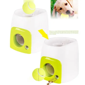 

Dog Ball Launcher Toys Automatic Ball Throwing Machine IQ Training Game for Puppy with Tennis JS22
