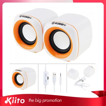 

KIITO Y20 Mini USB 2.0 Subwoofer Speakers with 3.5mm Stereo Jack and USB Powered Support Volume Control for Laptop /Smartphone