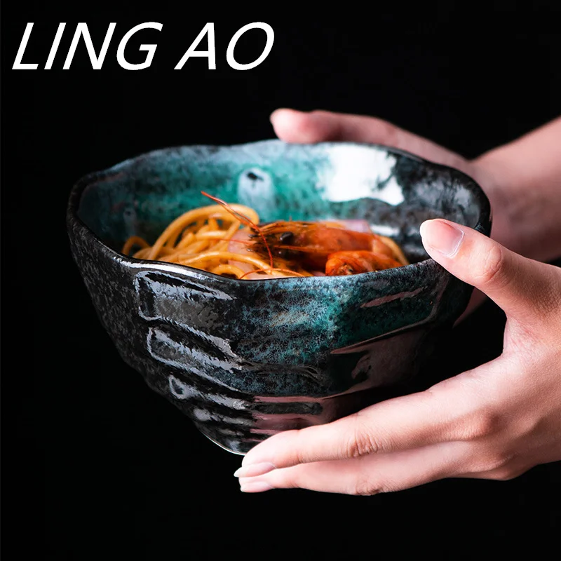 

Японская керамическая креативная рамен LingAo, Салатница