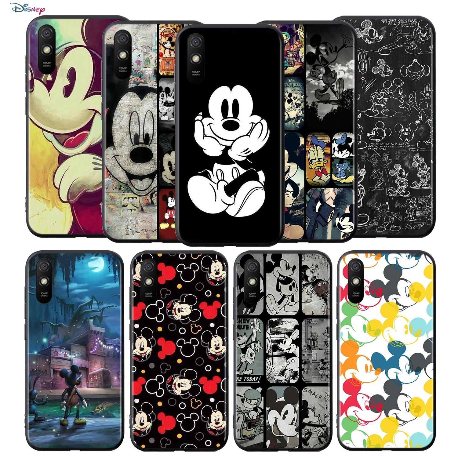 Силиконовый чехол с Микки Маусом для Xiaomi Redmi 9T 9 9C 9A 9AT 9i 8 8A 7 6 Pro 7A 6A 5 5A 4X Plus |