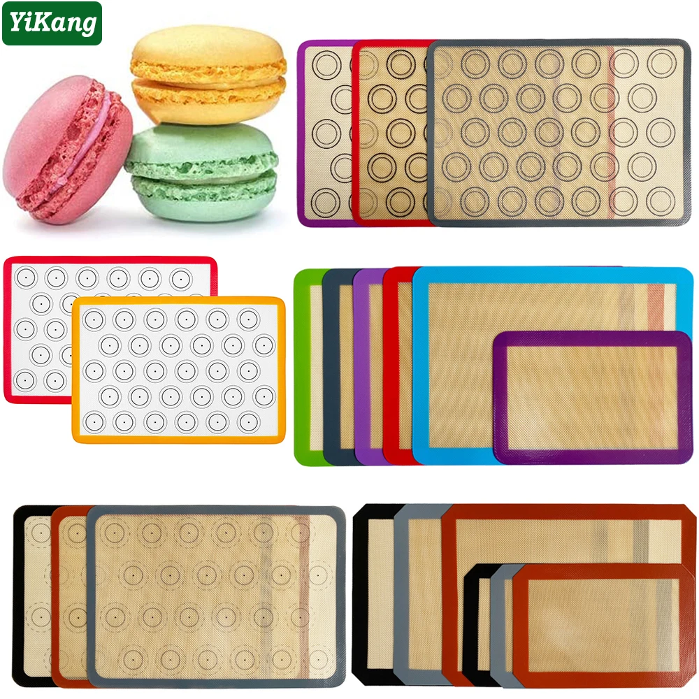 Macarons Baking Mat Silicone Baking Cooking Mats High Temperature Non