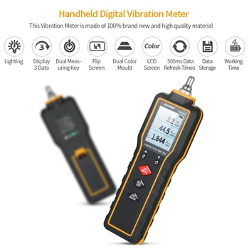 

SNDWAY SW-65A Portable Vibration Meter Vibration Measure Tool Vibrometer Handheld Vibration Meter Digital Vibration Meter