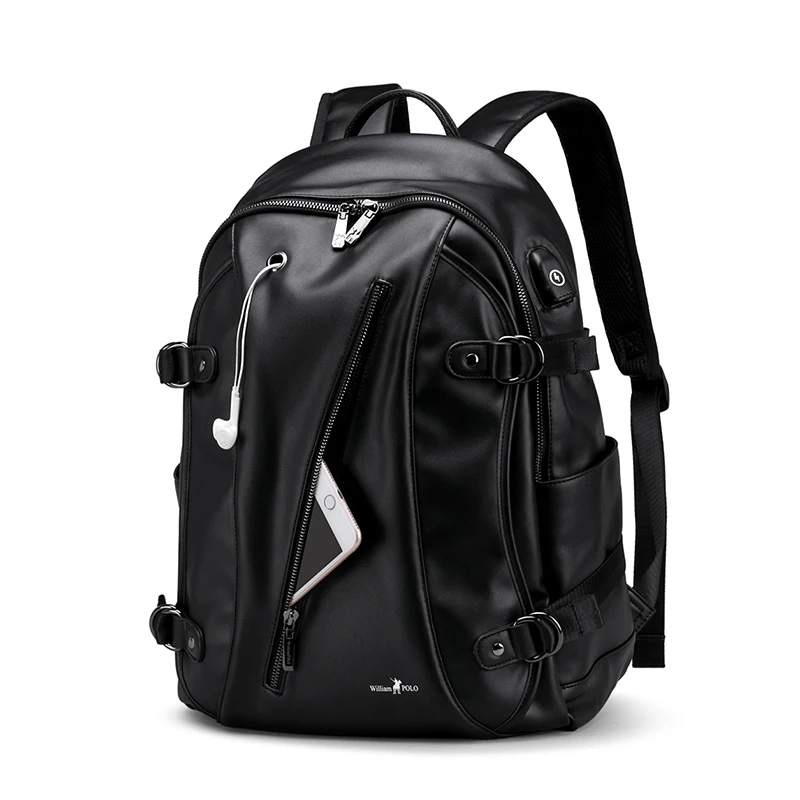

Williampolo Laptop Backpack Notebook Mochila Waterproof USB Charging Bags Travel Large Compacity Bagpack #197167