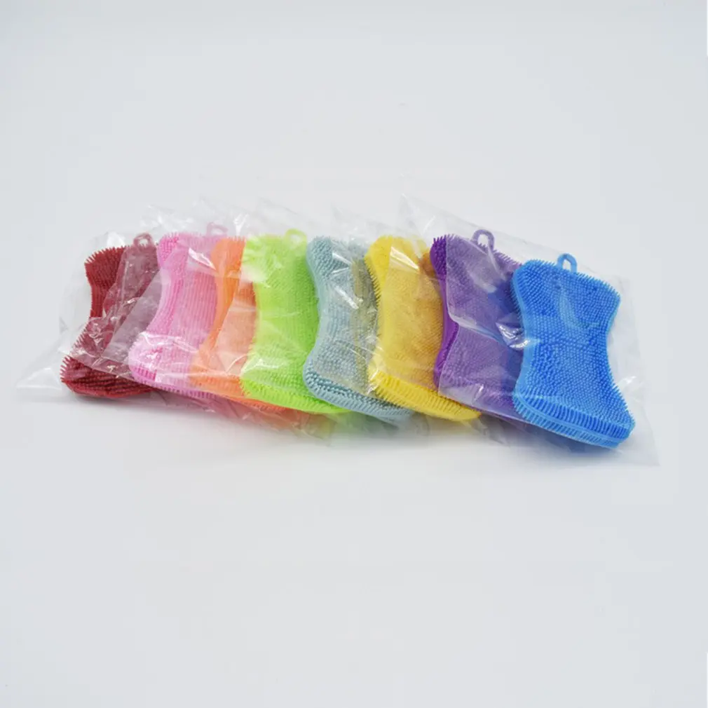Creative Food Grade Material Soft And Comfortable Multiple Use Multi-purpose Silicone Children's Bath Brush