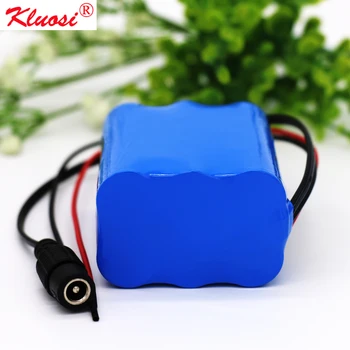 

KLUOSI 11.1V/12.6V 6.4Ah for LG18650MH1 3S2P 12V Lithium Battery Pack with 5A BMS LED Lamp Light Backup Power Smart Audio Toys