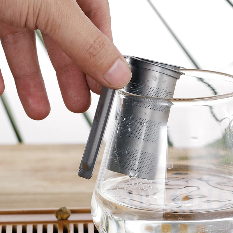 Titanium Water CupTea Infuser Tea Strainer Removable Tea Trays