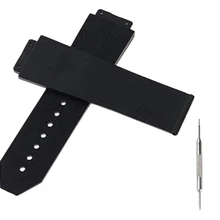 Warchband для Hublot мужские водонепроницаемые часы с силиконовым корпусом ремешок 25*19 мм логотип на ремешке 22 мм Пряжка-бабочка