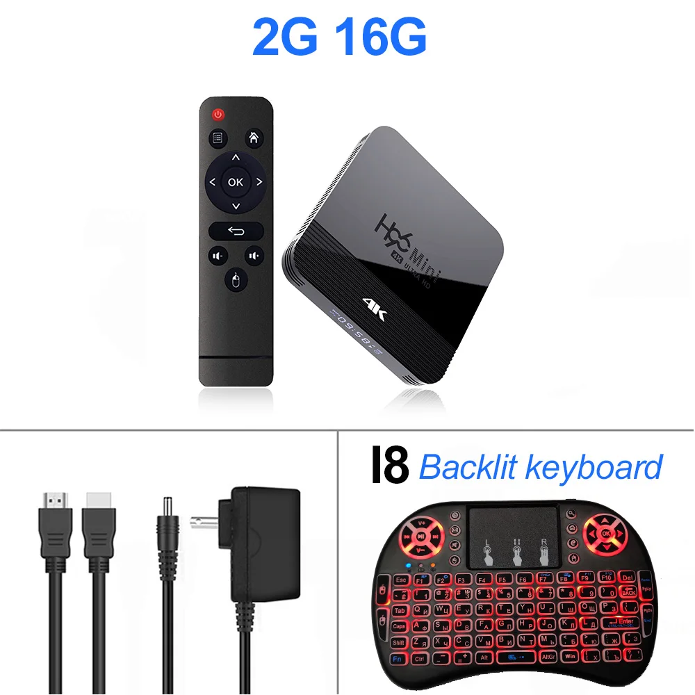2G 16G I8 keyboard LEMADO H96 Max Мини ТВ приставка Android 9,0 RK3228A четырехъядерный процессор 2 Гб 16 Гб 2,4G и 5 ГГц Wifi BT4.0 LAN 100M 4K H96 Max 1G 8G - Цвет: 2G 16G I8 keyboard