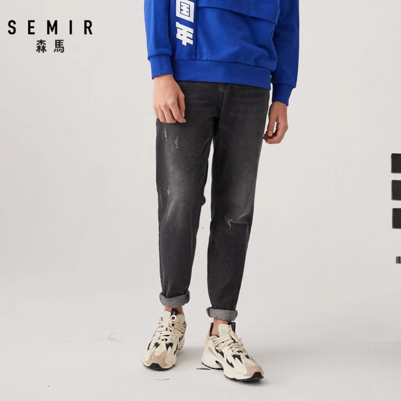 SEMIR джинсы мужские брендовые 2020 новые японские брюки Харлан свободные хлопковые