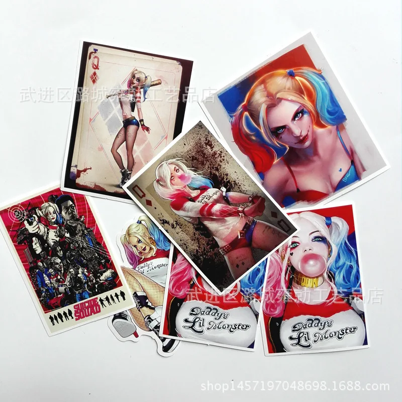 7 шт./лот отряд самоубийц наклейка Harley Quinn для автомобиля ноутбука багажа