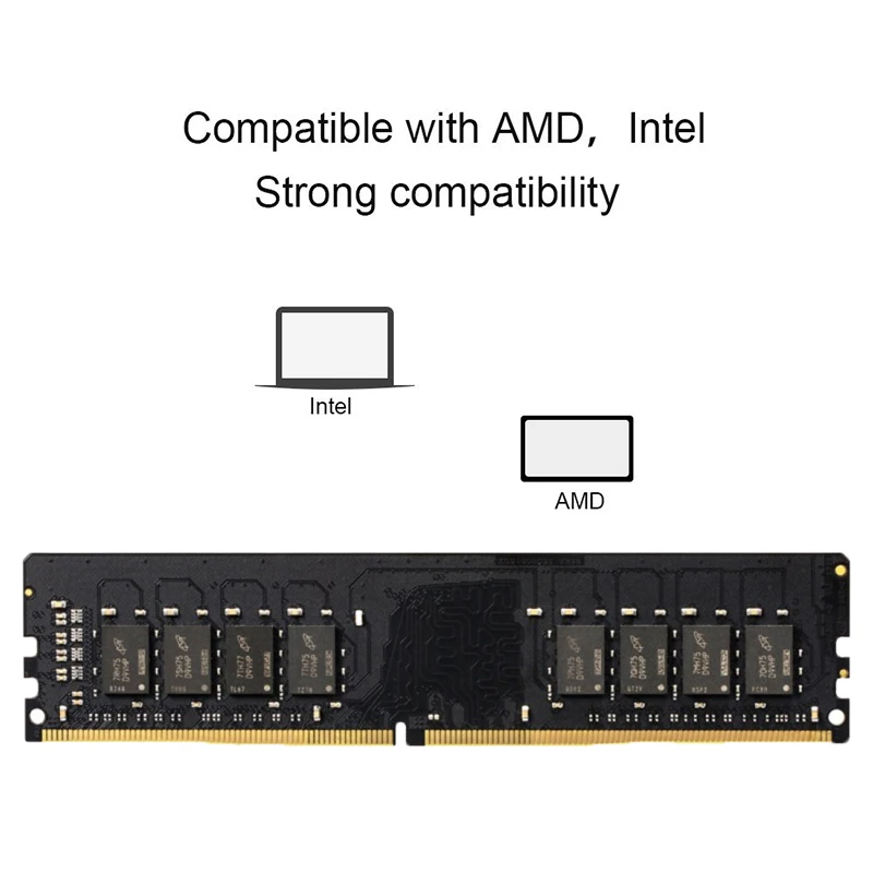 Оперативная Память DDR4 4 ГБ 8 16 32 ram 2133 2400 2666 3200 МГц для ПК CL19 1 2 в без коррекции ошибок