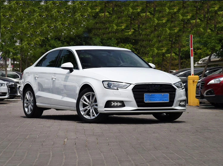 EOsuns led drl дневные ходовые огни для Audi A3- с динамическим движущимся желтым поворотным сигналом и синим ночным светом