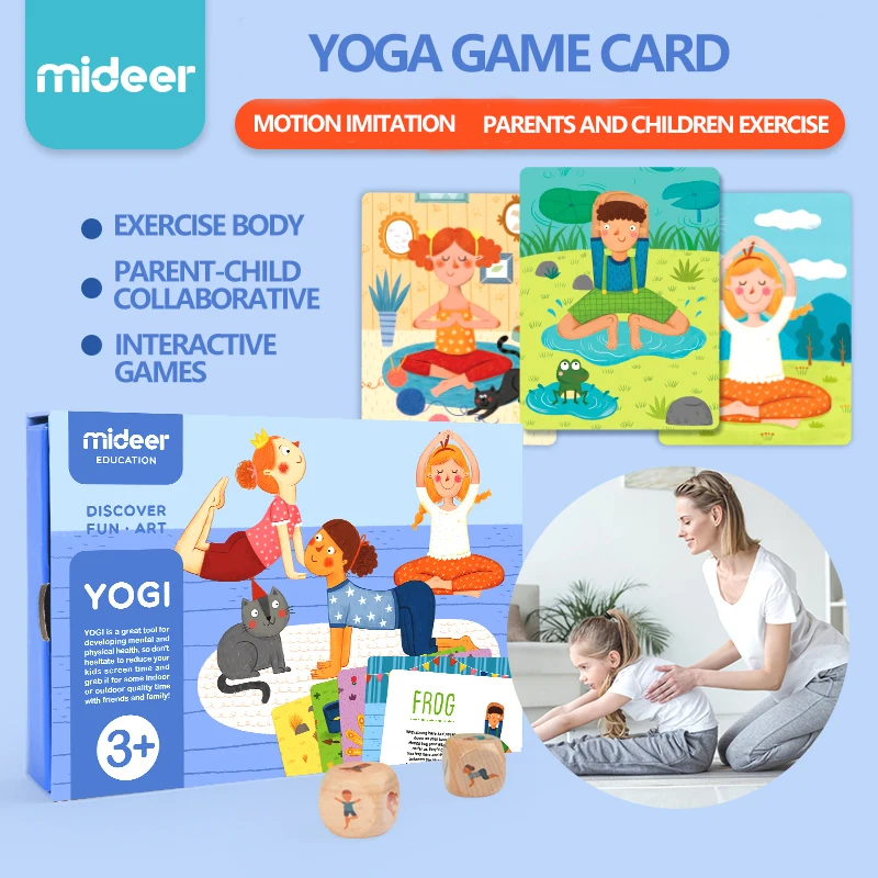 

Mideer Yoga Card Cognitive Card Educational Toys card games