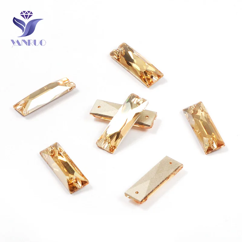 YANRUO 3255 хрустальные золотые тени плоские стразы AAAAA Золотые камни аппликация из