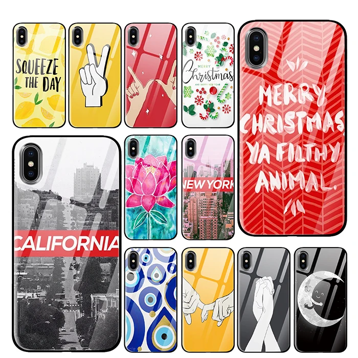 Merry christmas eye для iPhone 5 5S 6 6s 7 8 Plus X XS XR 11 Pro макс. закаленное стекло чехлы