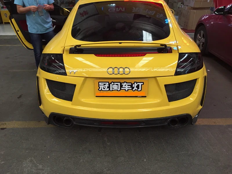 Автомобильный Стайлинг для Audi TT 2006-2013 задний светильник в сборе светодиодный задний светильник задний фонарь динамический сигнал поворота+ Реверс+ тормоз+ светильник для вождения