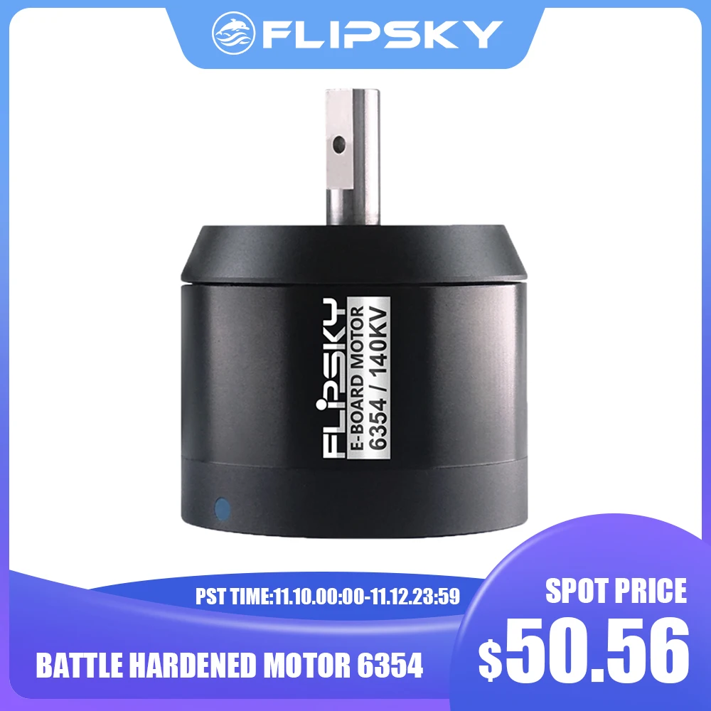 

BLDC Belt Motor 6354 140KV 2450W Battle Hardened for Electric Skateboard |Flipsky