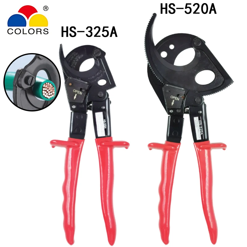 

Ratchet cable cutting pliers for less than 400mm2 copper and aluminum cables tools high-grade special steel electrician tools
