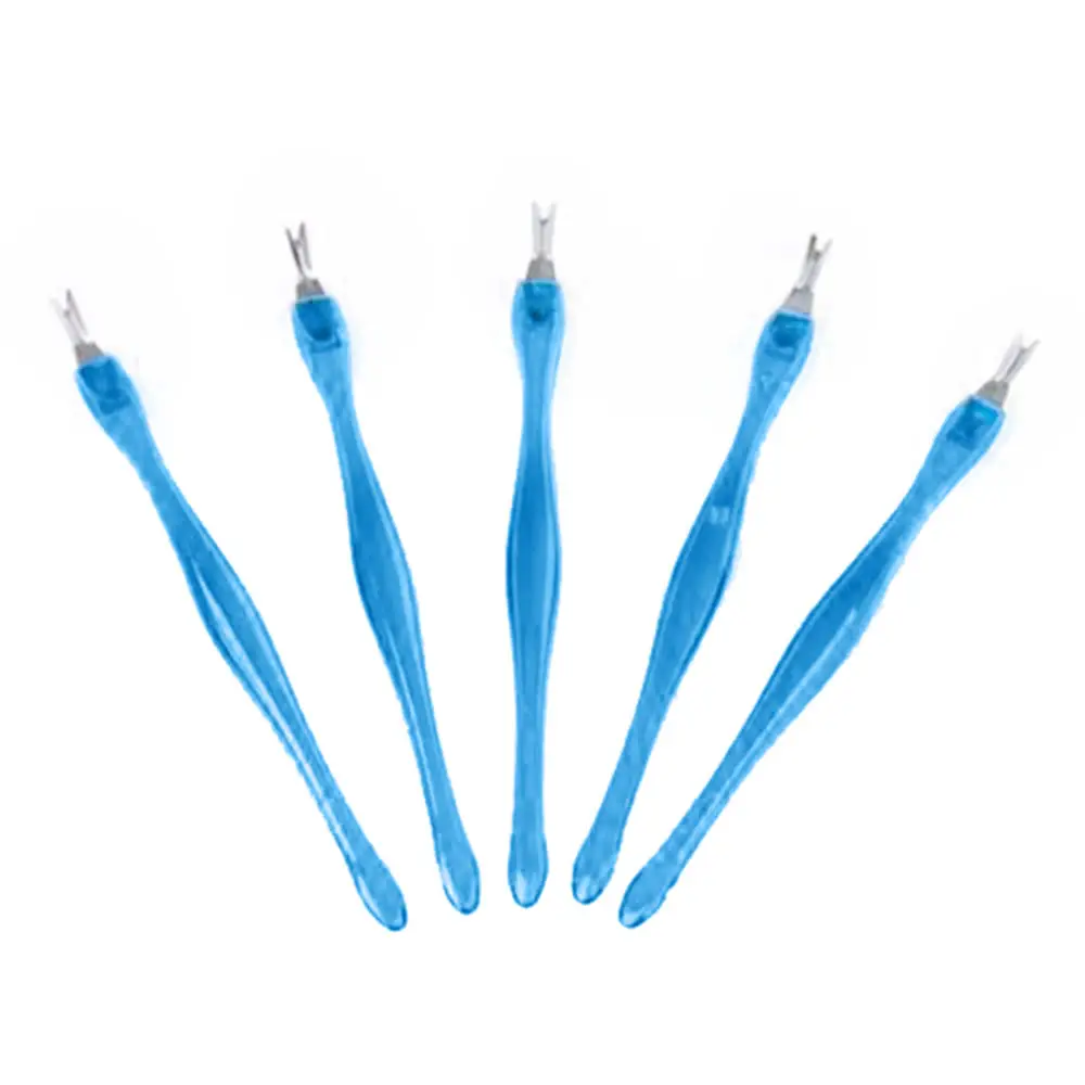 50pcs Dead Skin Fork Trimmer Peeling Knife Cuticle Remover Nail Art Tool Manicure Nail Tool