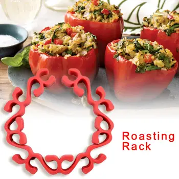 

Roasting Rack Microwave Turkey Bakeware Silicone Rack Suitable For Heating Food In Pressure Cookers Slow Cookers Baking Pans