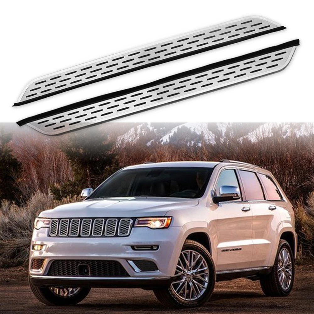 2 шт. подходят для Jeep- Grand Cherokee 2011-2020 подножка из нержавеющей стали боковая Nerf