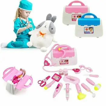 

1 Set Children Family Toy Simulation Doctor Medical Suitcase Pretend Play Toy Kids Medical Accessories Kit Doctor Play House Toy