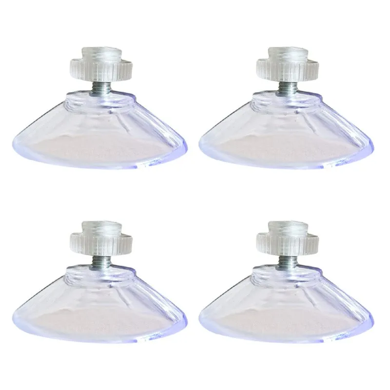 

4Pcs With M4 Thread 40mm Suction Cups, With Knurled Nut Clear for kitchen Suction cup with screw Storage Hanger home tools