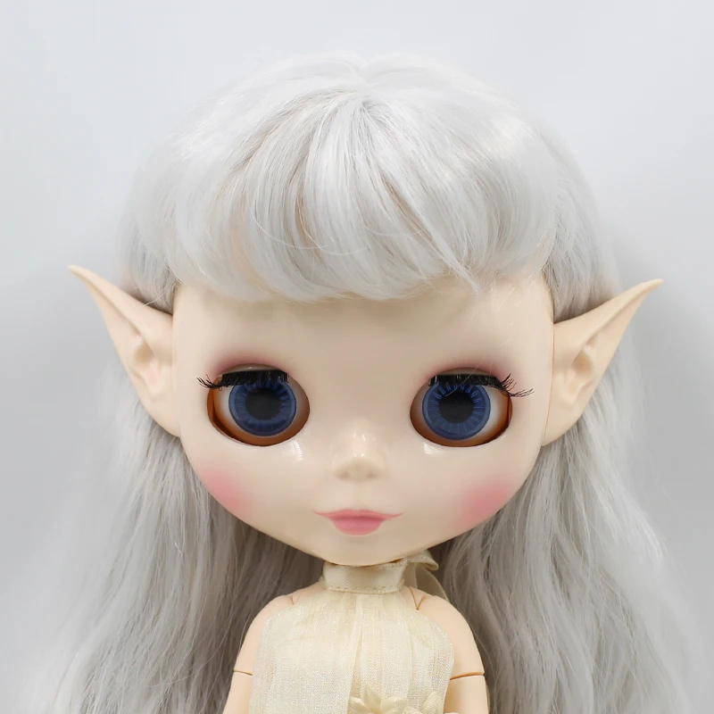 DBS blyth doll icy toy ears clay toy white natural tan dark and super black skin only ears no doll 6