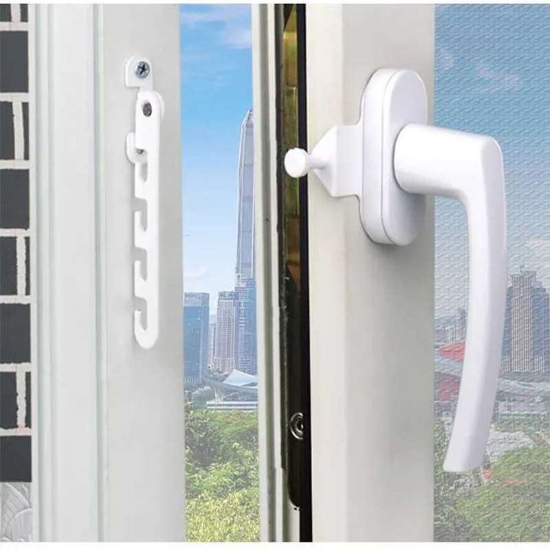 Window limiter latch Adjustable position Locator Wind Brace for stopper casement window lock security safety child Protection