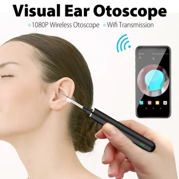

Smart Visual Ear Cleaning Otoscope Otoscope-Ear Scope Camera Ear Wax removal Tools Home Ear Inspection for Kids and Adults