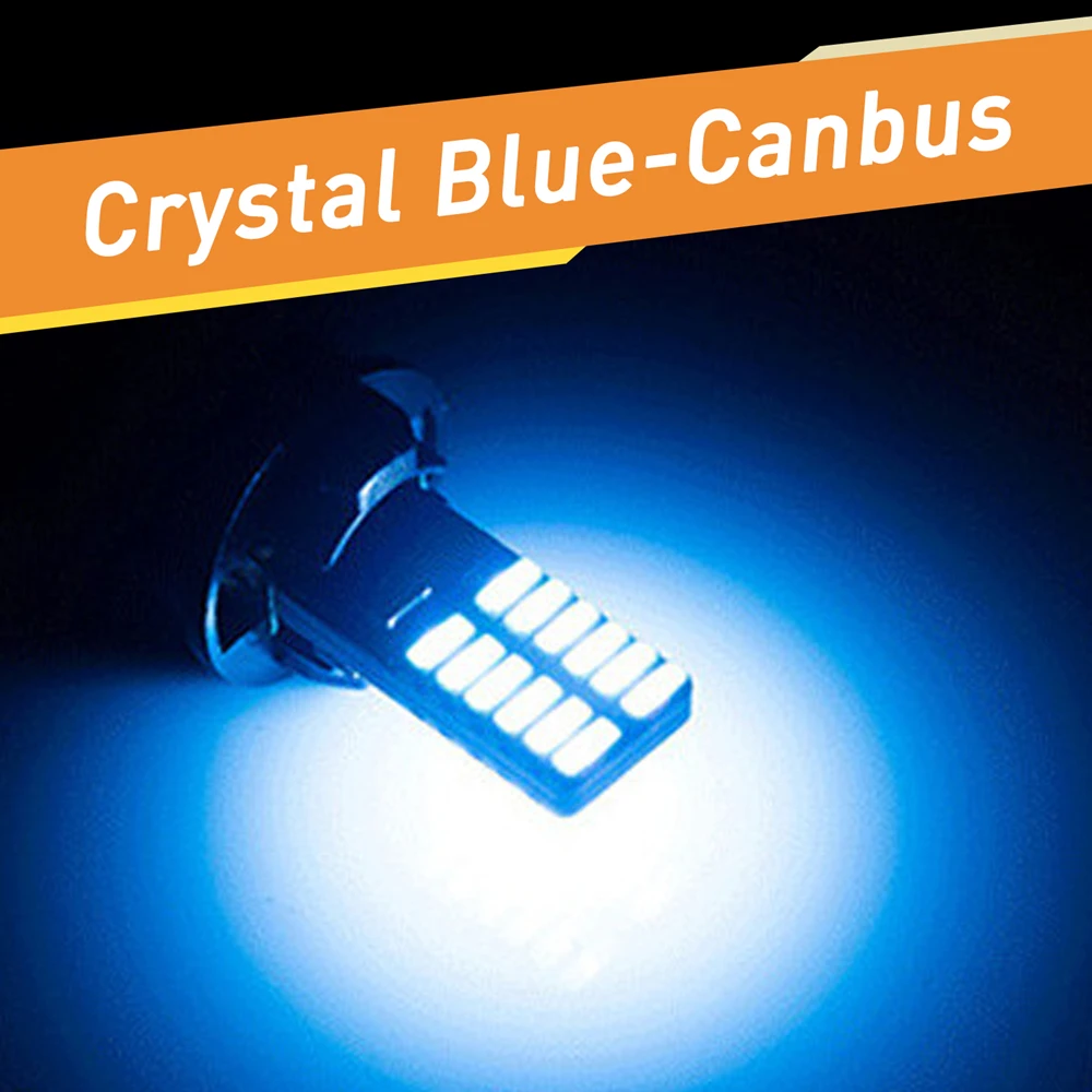 2x T10 192 W5W светодиодный светильник CANBUS для парковки Skoda Octavia A5 A7 2 1 Rapid Fabia 1 2 Superb Yeti Spoiler Felicia RS - Испускаемый цвет: Crystal Blue