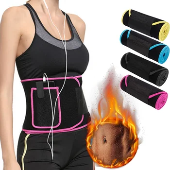 

Waist Trainer Slimming Corset Women Sweat Neoprene Weight Loss Belt Sauna Shapewear Body Shaper Cincher Strap With Pocket