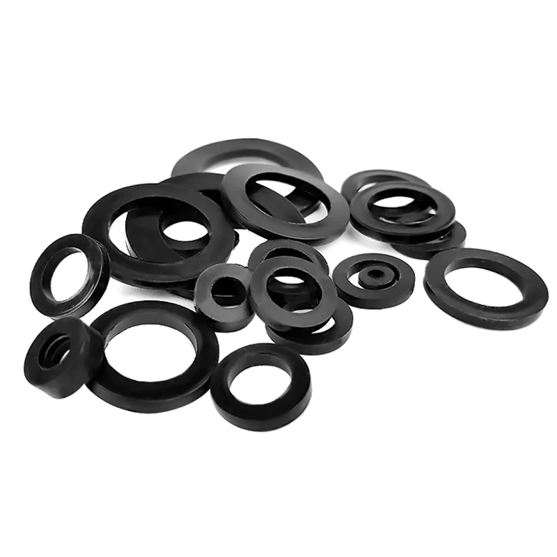 Plastic Washers M3 M4 M5 M6 M8 M10 M12 M20 Black Plastic Rubber Flat Plane Spacer Insulation Gasket Ring For Screw Bolt plastic washers