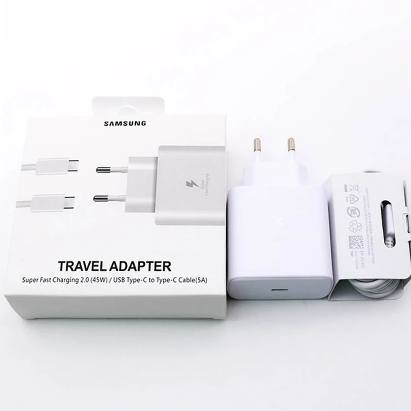 65w charger phone Samsung Original 45W USB-C Super Adaptive Fast Charge Charger EP-TA845 For Samsung GALAXY Note 10 Plus Note10Plus 5G A91 Note10+ usb charger 12v