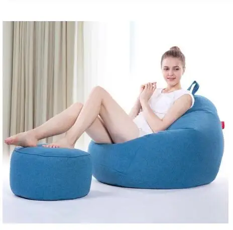 VESCOVO Medium size sandalye bean bag lazy bag relax chair bean puff sofa for bedroom living room - Цвет: a set