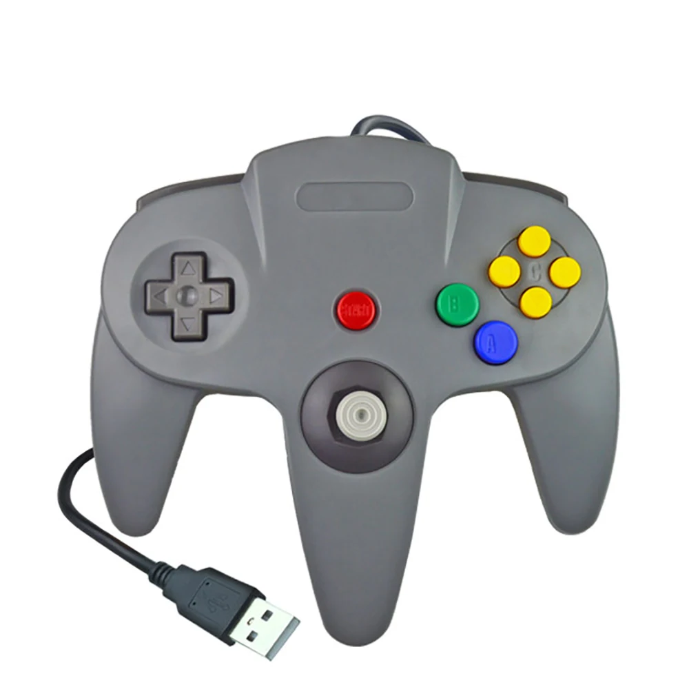 Для N64 геймпад джойстик USB проводной игровой джойстик игровой коврик для nintendo Gamecube игровой куб Mac Геймпад Классический ПК игровой контроллер