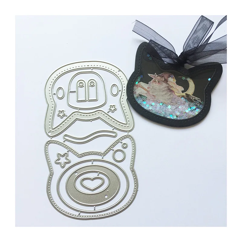 Cat Stitch Heart Cutting Die 01