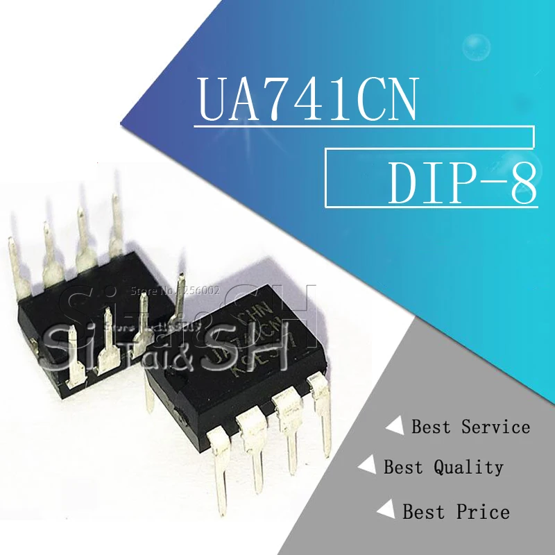 10 шт. DIP IC 8 контактов UA741CN UA741CP UA741 OP Amp LM741 741 TI оригинальный DIP-8 | Электронные