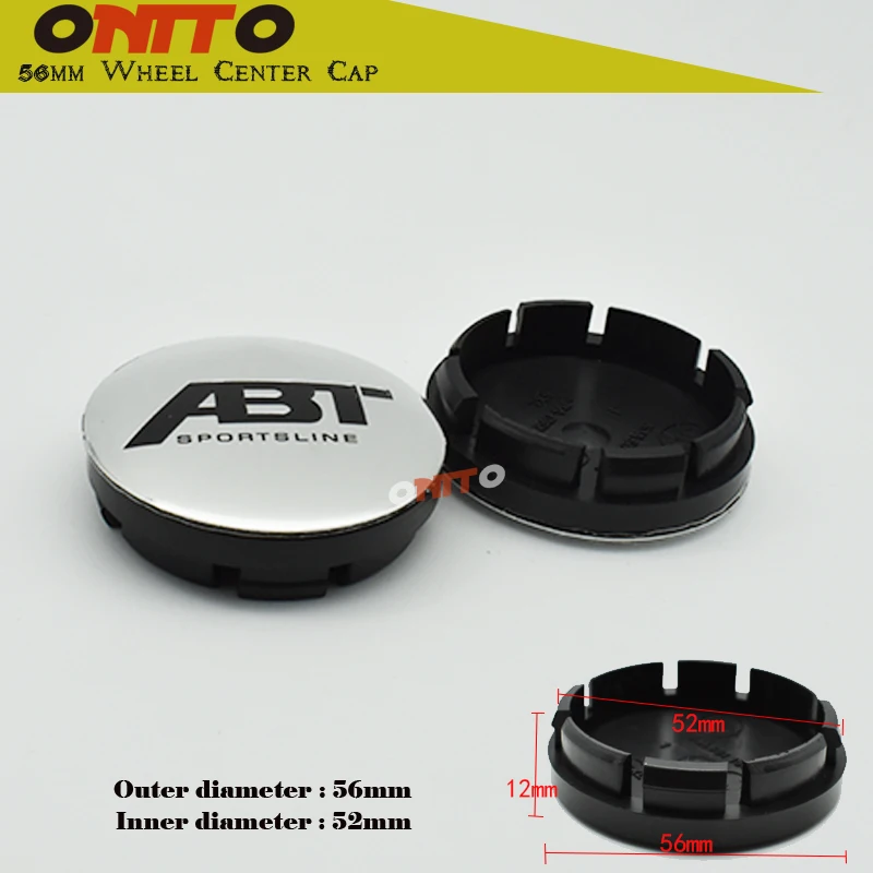

20pcs 56.5mm ABT logo car emblem Wheel Center Hub sticker Auto Rim badge cover for ABT Sport decal styling label cover