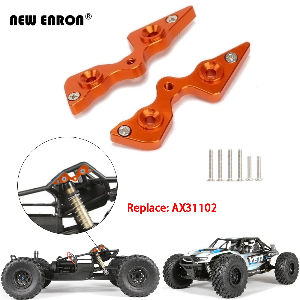 2Pc Aluminium Hinten Oberen Käfig Komponenten Shock Mount AX31102 Für RC  Auto Axial Racing 1/10 Yeti AX90025 AX90026 AX90068 AX90050 - AliExpress