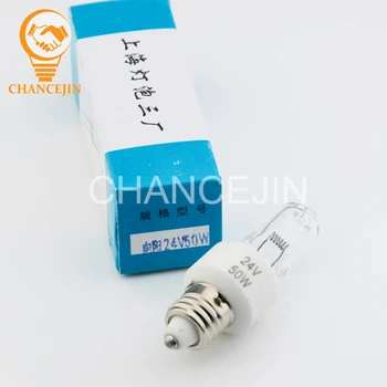 

New surgery shadowless lamp bulb 24v 50w E11 screw ceramic lamp base halogen lamp