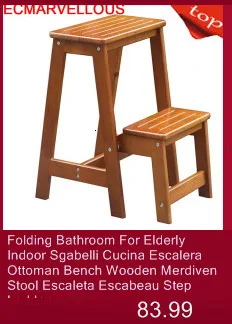 Детский табурет для ванной комнаты Sgabelli Cucina Scaletta Legno Merdiven Stepladder Chair Escabeau