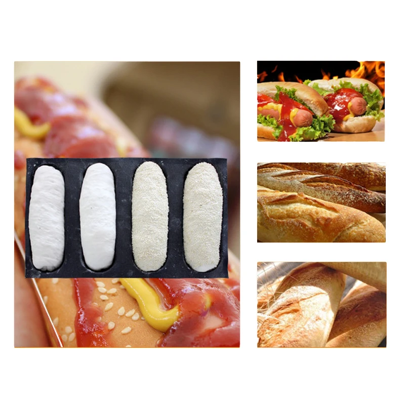 Meibum овальная форма для выпечки хлеба с антипригарным покрытием различные багет длинная буханка Eclair пицца хот-дог пористая стекловолокно силиконовая форма