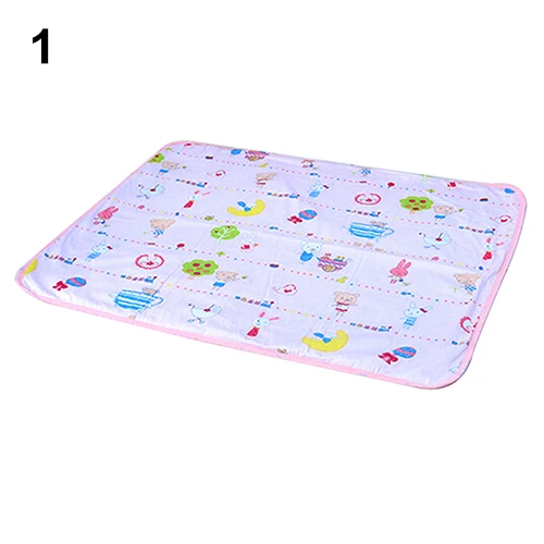 Newborn Baby Urine Mat Waterproof Urine Mat Cover Cartoon Cotton Reusable Washable Changing Pad