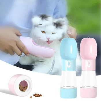 

Multifunctional Pet Food Water Feeder for Dog Cat Portable Pet Dog Water Bottle Pet Dog Outdoor Drinking Bowl for Hiking Travel