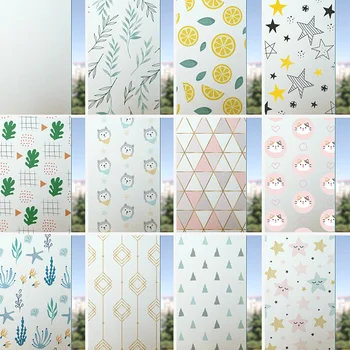 

Frosted Glass Film Kitchen Anti-Glare Cellophane Bathroom Window filmTransparent Opaque Static Electricity Sticker