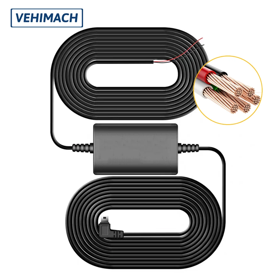 

Car Dash Cam Hardwire Kit 12/24V To 5V Mini Micro USB Charger Cable 3.2m Hard Wire For Auto DVR Dashcam Mirror Camera Recorder